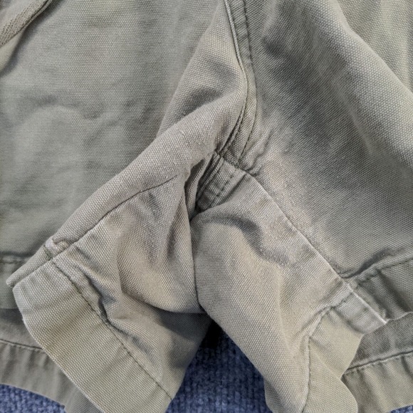 St. John's Bay Women's Chino Shorts Green Size 14 100% Cotton Pockets - Picture 11 of 12